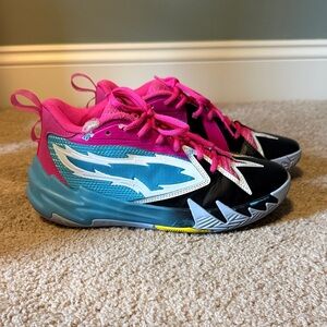 Puma Kids Pink Blue Black Athletic Sneakers